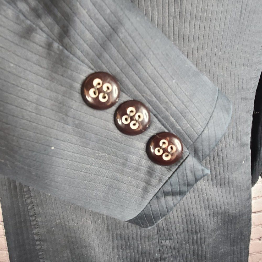 Navy Blazer No Button Blazer, Small - Picture 5 of 6